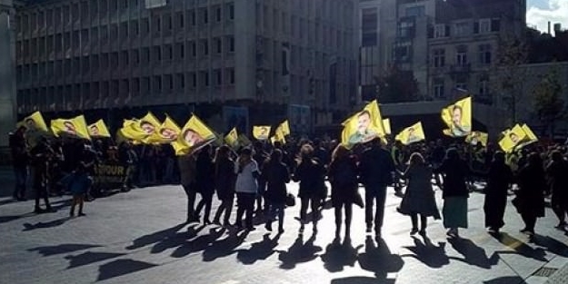 AB'nin başkentinde Öcalan eylemi