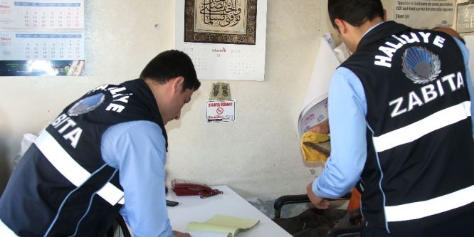 Haliliye zabıta ekiplerinden kapsamlı denetim