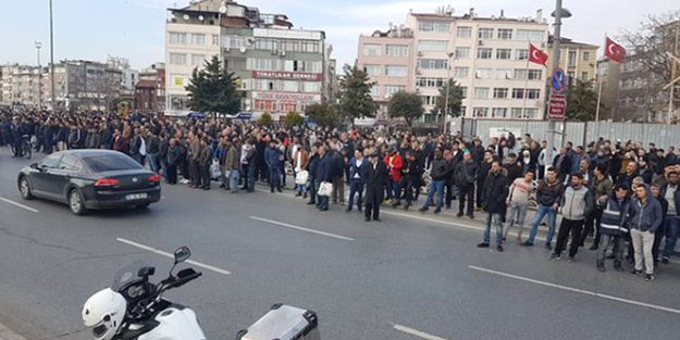 Acı manzarayı izleyen vatandaşlar ile polis birbirine girdi