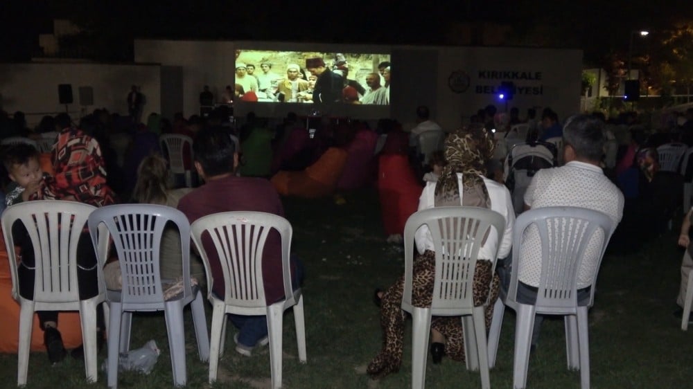 Açık havada Çanakkale konulu filme yoğun ilgi 