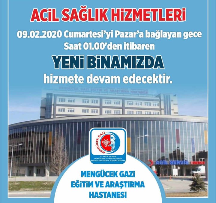 Acil servis, 250 yataklı yeni binada hizmet vermeye başladı 