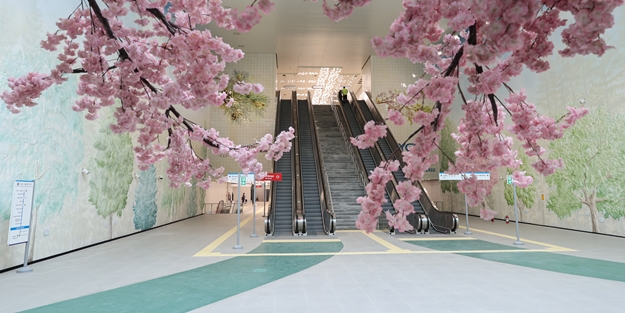 Açılışına artık saatler kaldı! Yeni metro istasyonunda müthiş görüntü