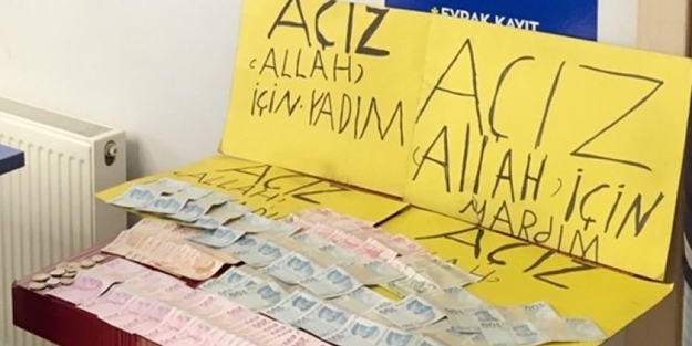 'Açız' diyen dilencinin üzerinden çıkan paraya bakın!