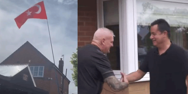 Acun evine Türk bayrağı asan Hull City taraftarını ziyaret etti