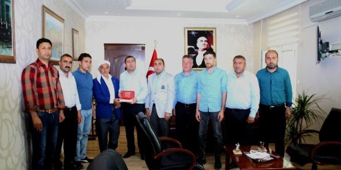 Şehit ve gazi yakınlarından Kaymakam Beyaz’a ziyaret