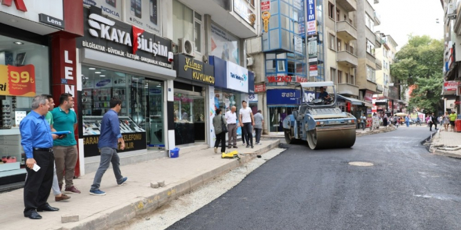 Fatsa’da sıcak asfalt çalışmaları