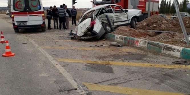 Altıntaş’ta trafik kazası: 1 yaralı