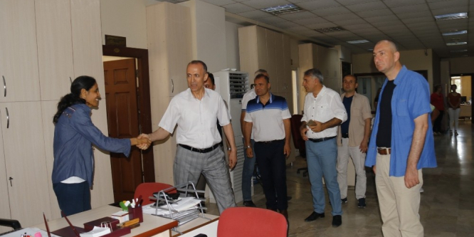 Başkan Aktaş belediye personeli ile vedalaştı
