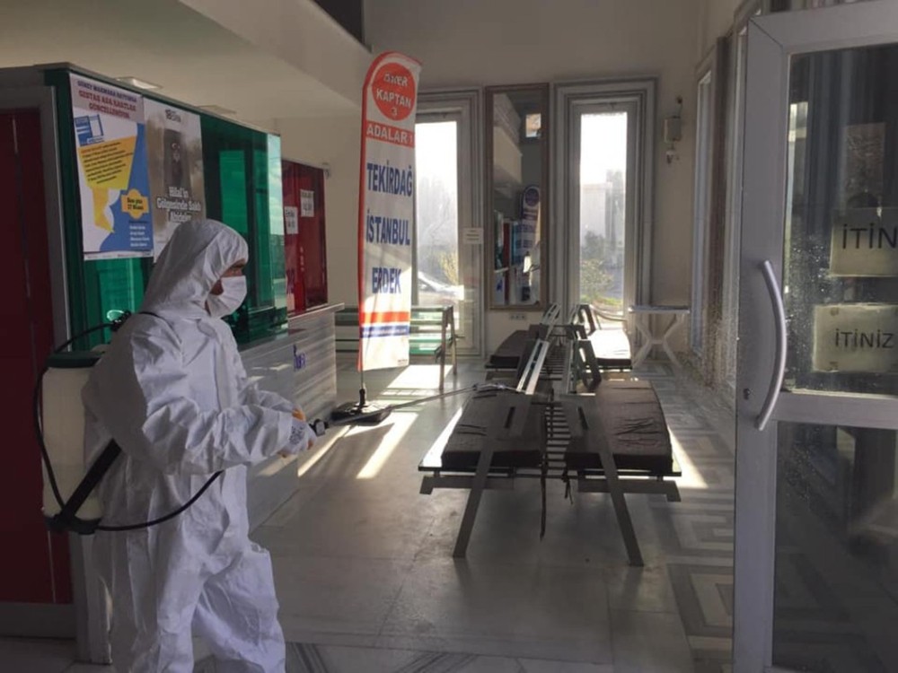 Adalarda dezenfekte işlemi tamamlandı 