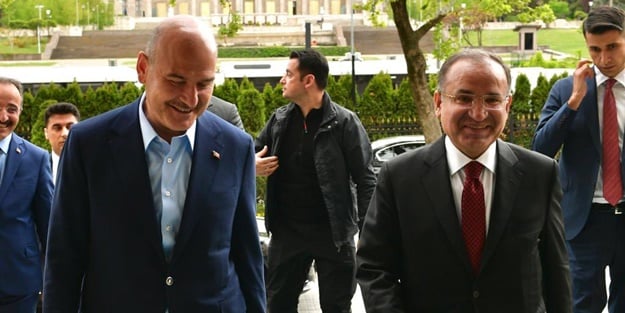 Adalet Bakanı Bozdağ'dan İçişleri Bakanı Soylu'ya ziyaret