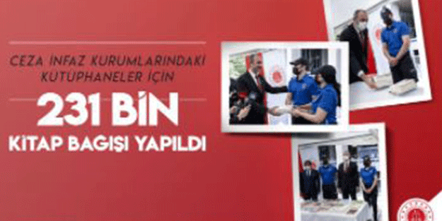 Adalet Bakanlığı’nın kitap kampanyasında büyük rakam