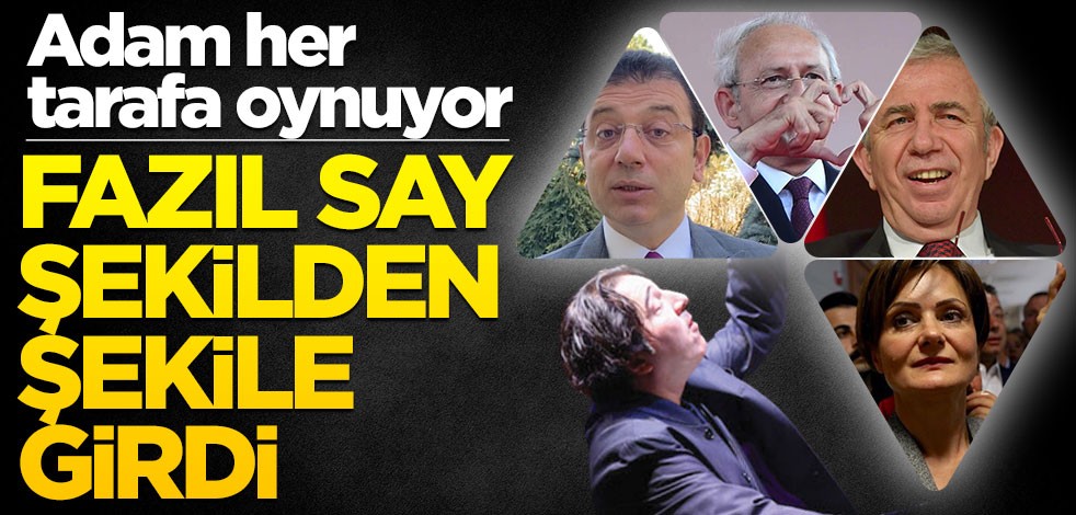 Adam her tarafa oynuyor! Fazıl Say şekilden şekile girdi
