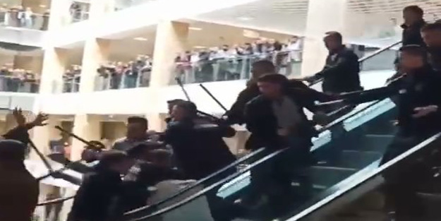 Adana Adliyesi fena karıştı! Güvenlik görevlilerinden coplarını alıp...
