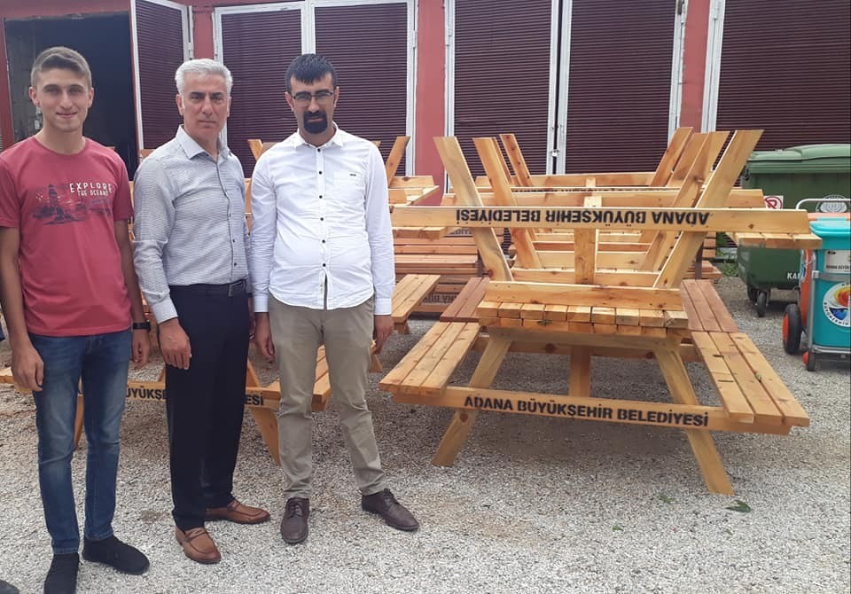 Adana Belediyesinden Boztepe Belediyesine park ve bahçe malzemeleri hizmeti 