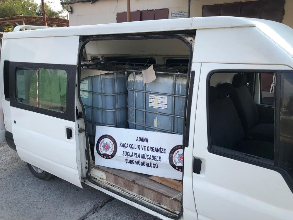 Adana’da 3 bin litre kaçak akaryakıt ele geçirildi 