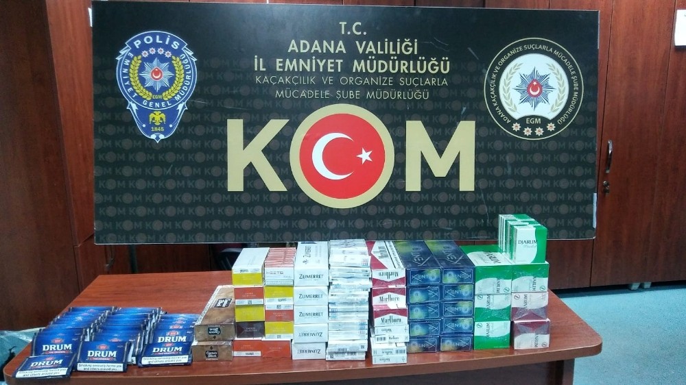 Adana’da 4 bin 410 paket kaçak sigara ele geçirildi 