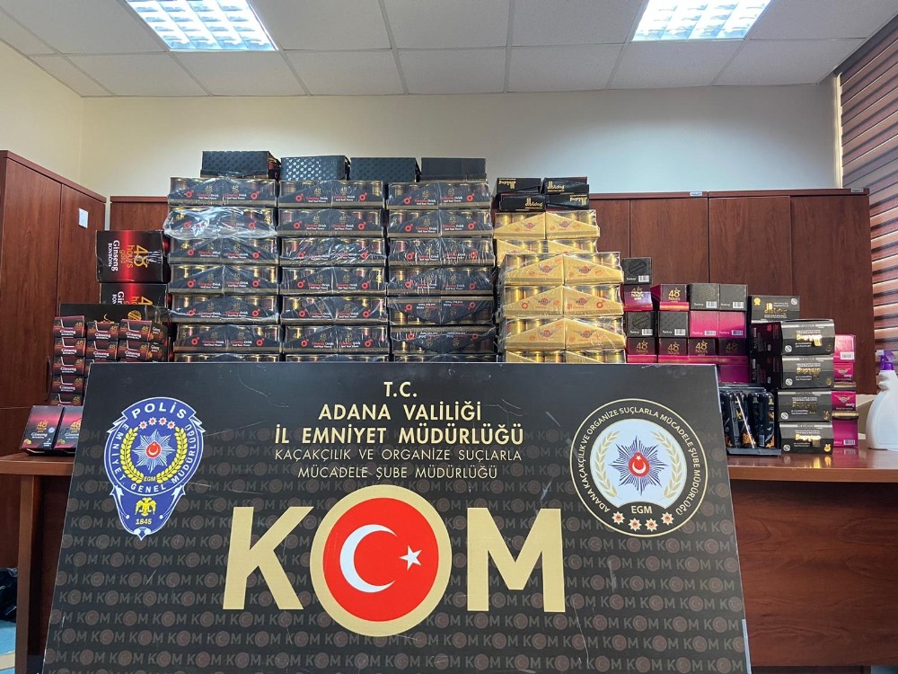 Adana’da 4 bin 458 adet gümrük kaçağı cinsel içerikli hap ele geçirildi 
