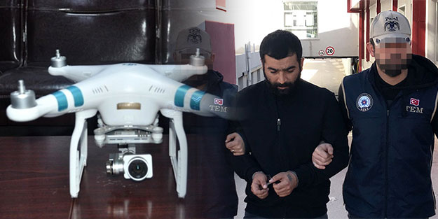 Adana'da bir şahıs terör örgütüne drone gönderirken yakalandı!