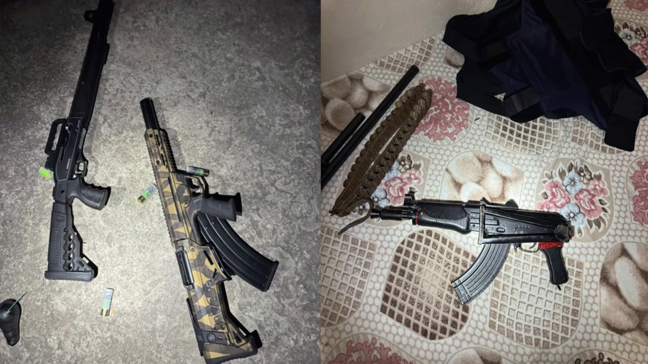 Adana’da cephanelik gibi operasyon! Kalaşnikof, EYP ve kaçak alkol bulundu