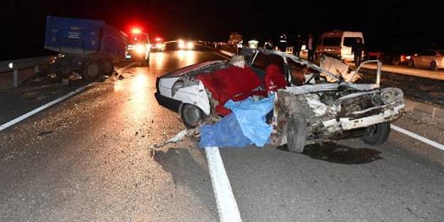 Adana'da feci kaza: 1 ölü, 1 ağır yaralı