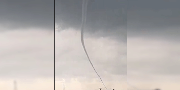 Adana'da hortum telefonla görüntülendi!