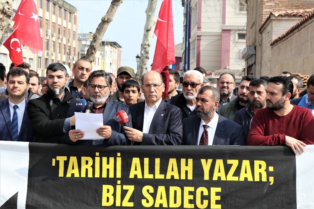 Adana’da İdlib’deki saldırıya tepki 