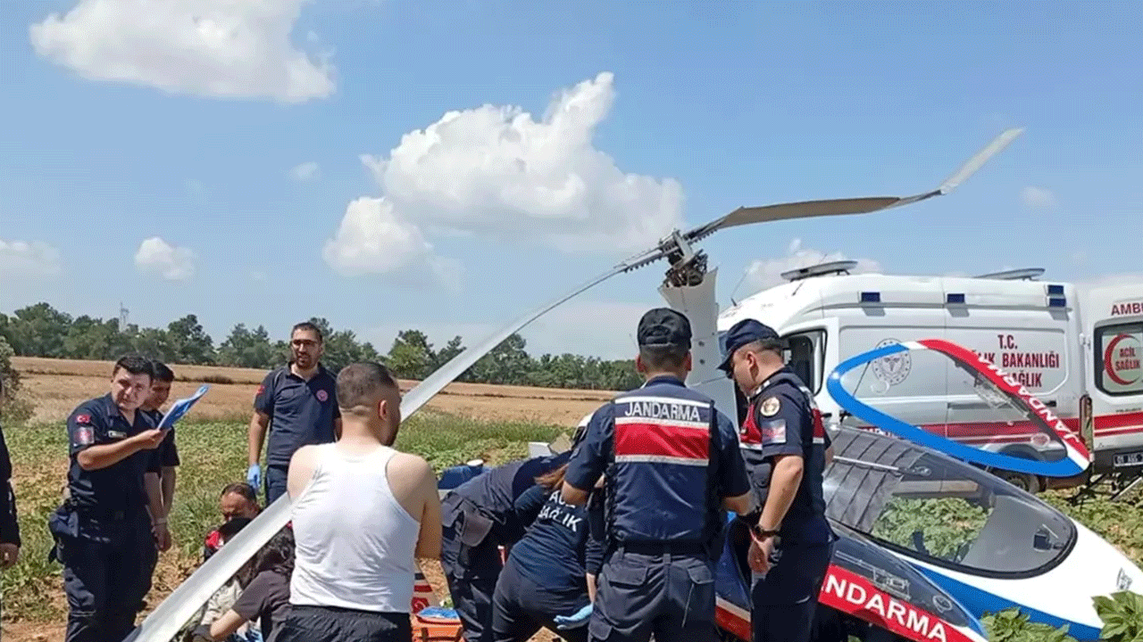 Adana'da Jandarma cayrokopteri düştü!