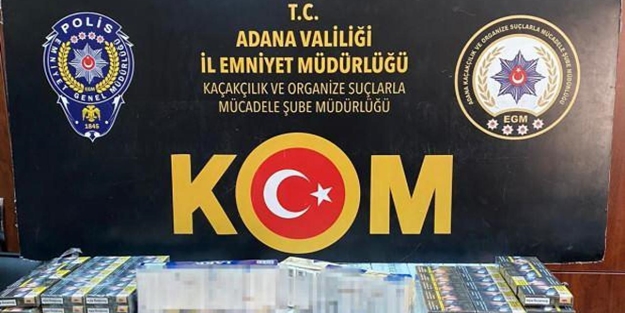 Adana'da kaçak makaron operasyonu: 3 milyon 230 bin adet ele geçirildi
