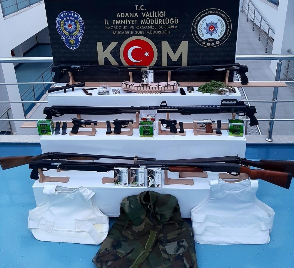 Adana’da kaçak silah operasyonu 