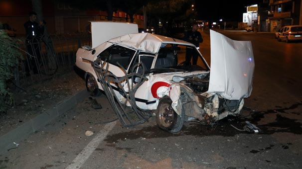 Adana’da korkunç kazadan sağ çıktı!
