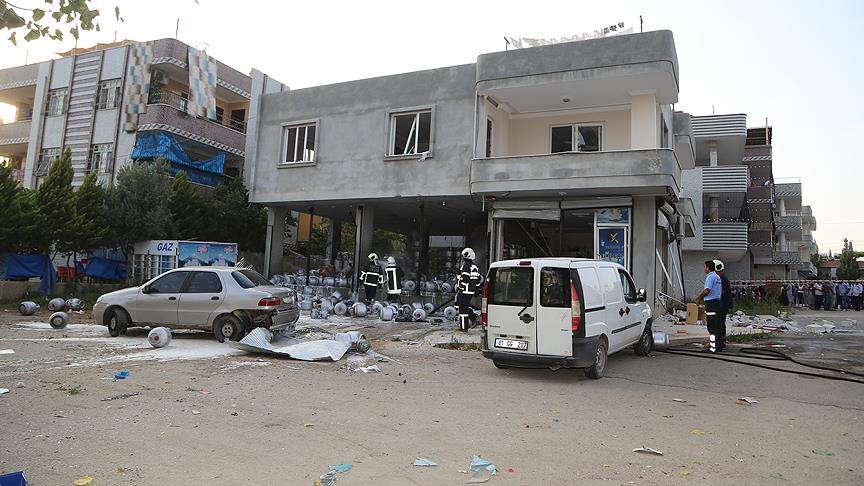 Adana'da LPG tüpü bayisinde patlama meydana geldi