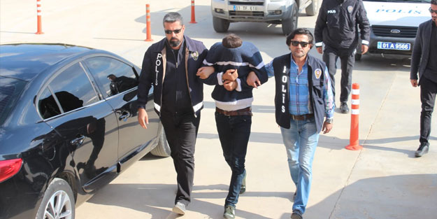 Adana'da market gaspçısı enselendi
