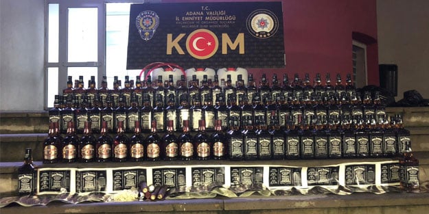 Adana'da sahte içki operasyonu: 2 gözaltı