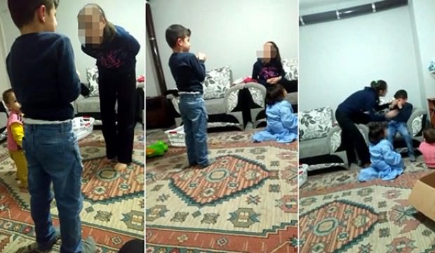 Üvey anne dehşeti... Görüntüler yürek sızlattı!