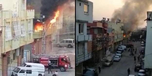 Adana'da yangın paniği