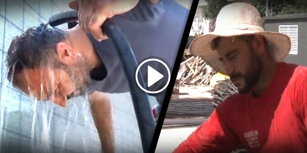 Adanalı işçilerin sıcaklıkla imtihanı