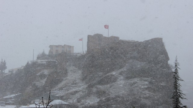 Adana’ya baharda kar geldi