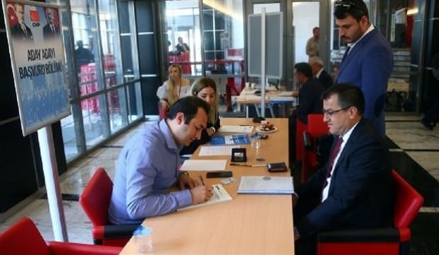 Adaylık başvurusunda CHP hızla bitiyor