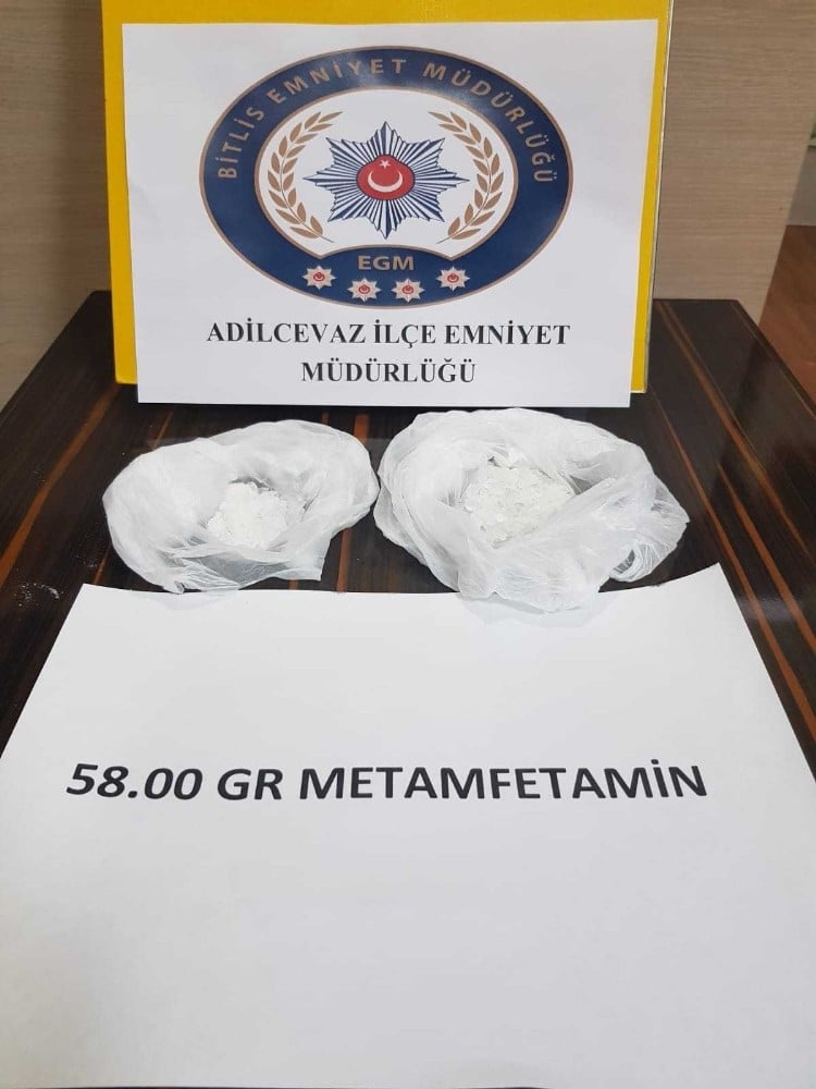 Adilcevaz’da metanfetamin ele geçirildi 