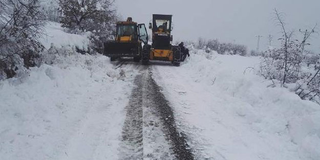Adıyaman'da 20 köy ve mezra yolu kardan ulaşıma kapandı