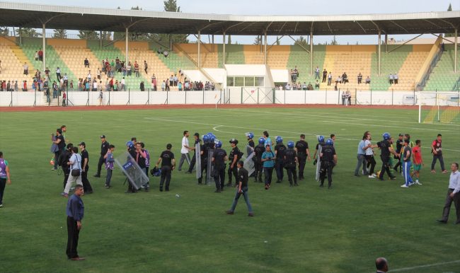 Adıyaman'da amatör maçta kavga