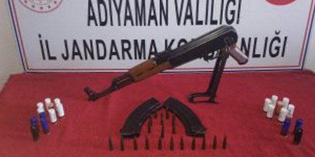 Adıyaman’da bir evde kalaşnikof bulundu!