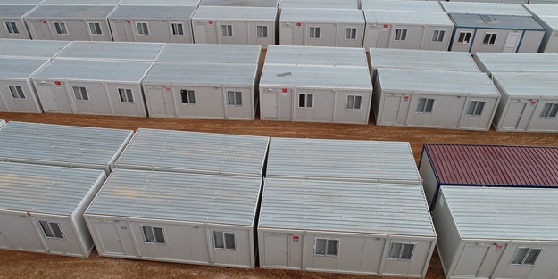 Adıyaman'da depremzedeler için konteyner kent çalışması