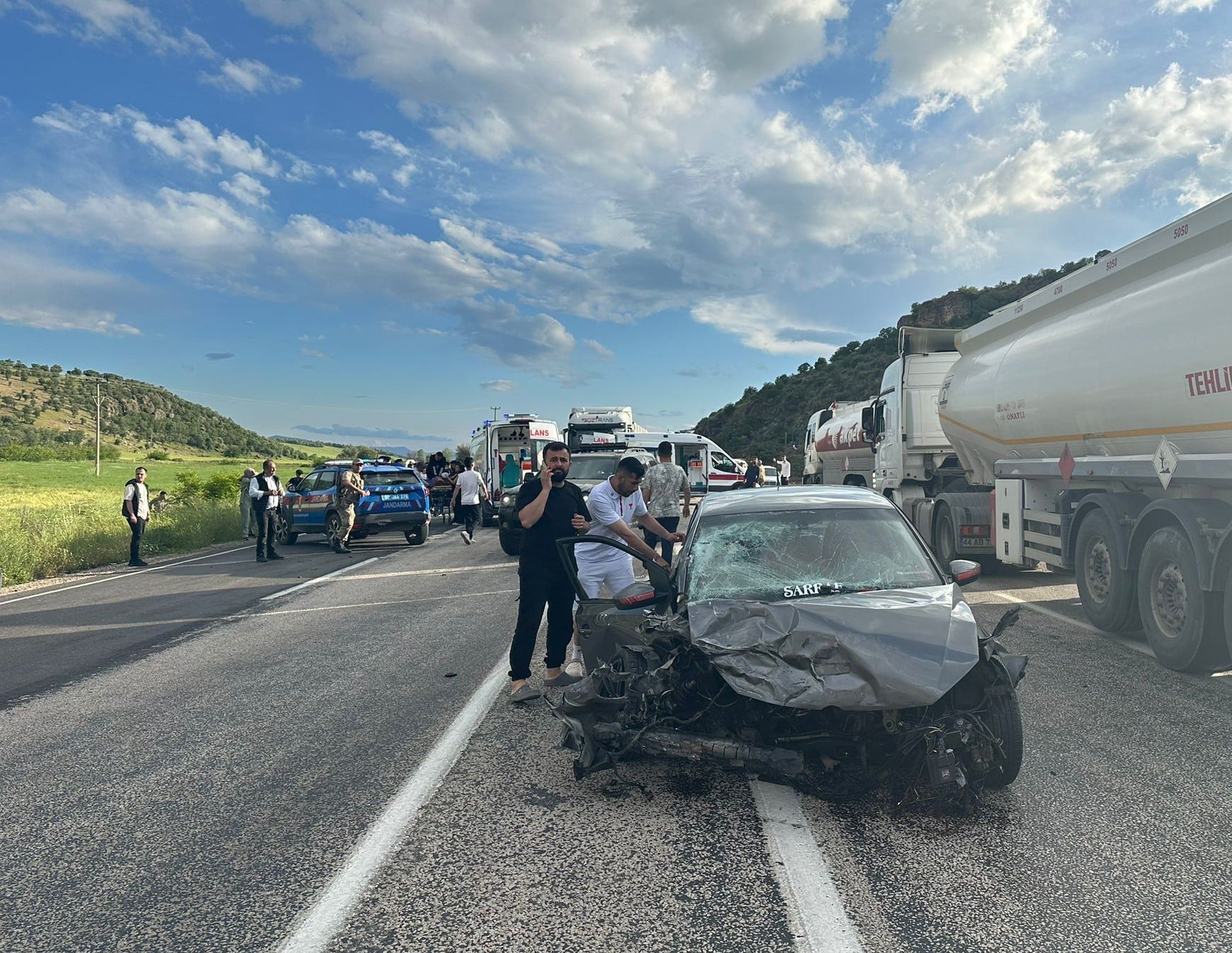 Adıyaman'da feci kaza: 3 ölü, 4 yaralı