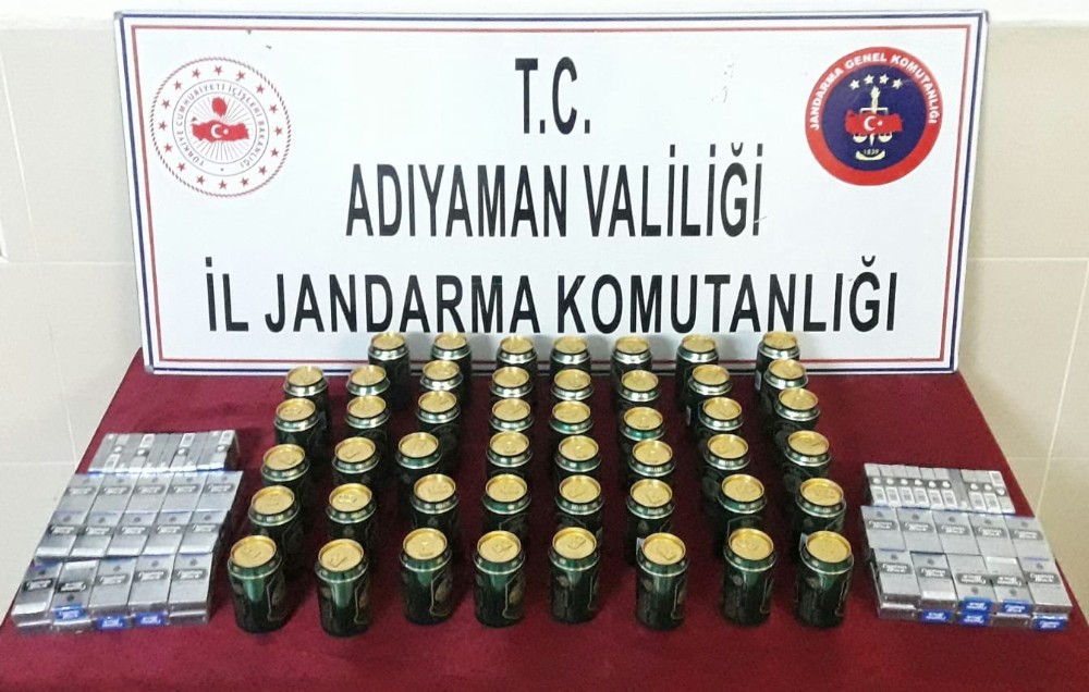 Adıyaman’da kaçak içki ele geçirildi 