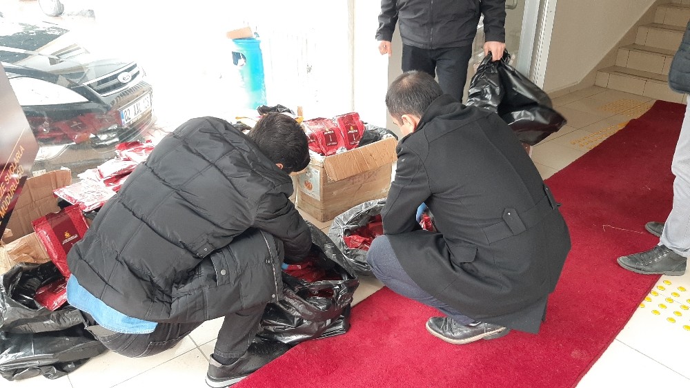 Adıyaman’da kaçak nargile tütünü operasyonu 