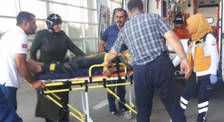 Adıyaman’da yüksekten düşen inşaat işçisi yaralandı