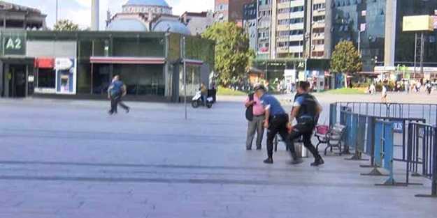 Adliye önünde silah sesleri