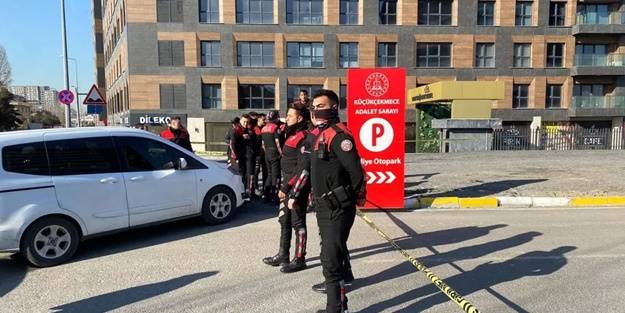 Adliye önünde silahlı kavga! Ölü ve yaralılar var