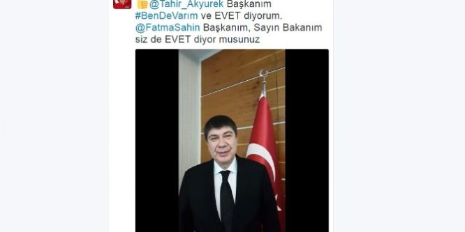 EVET kampanyasına Türel'den destek